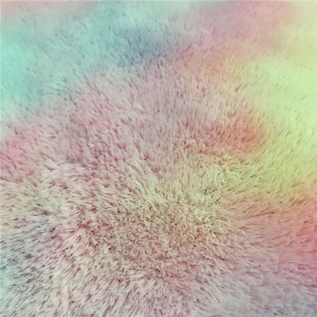 colorful plush fabric