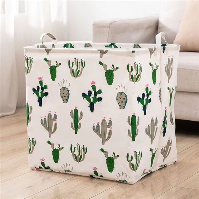 linen print box for home